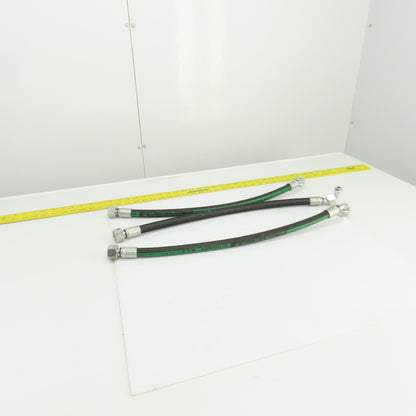 MatchMate GH781-8 1/2"(-08) Hydraulic Hose Assy 3/4-18 O-Ring Boss 24" OAL Lot/3