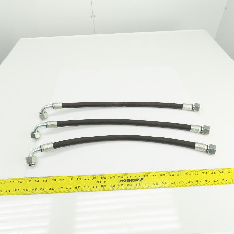 MatchMate GH781-8 1/2"(-08) Hydraulic Hose Assy 3/4-18 O-Ring Boss 24" OAL Lot/3