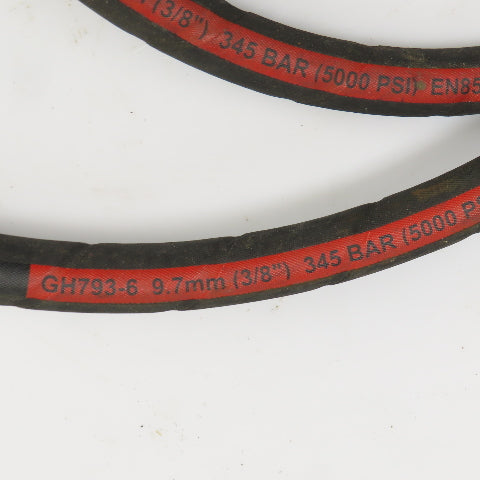 MatchMate GH793-6 3/8" (-10) Hydraulic Hose Assy 9/16"-18 O-Ring Boss 93" OAL