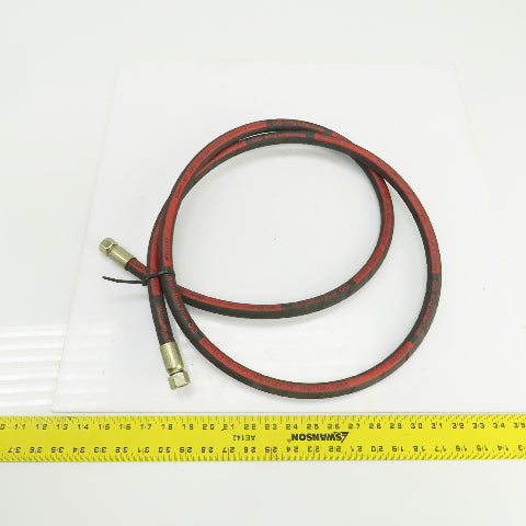 MatchMate GH793-6 3/8" (-10) Hydraulic Hose Assy 9/16"-18 O-Ring Boss 93" OAL