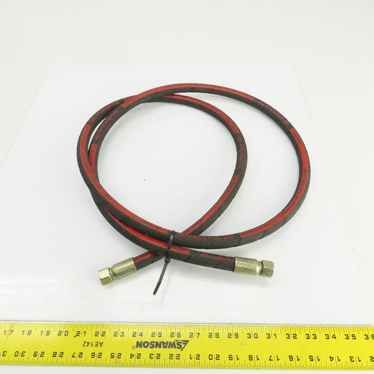 MatchMate GH793-6 3/8" (-10) Hydraulic Hose Assy 9/16"-18 O-Ring Boss 93" OAL