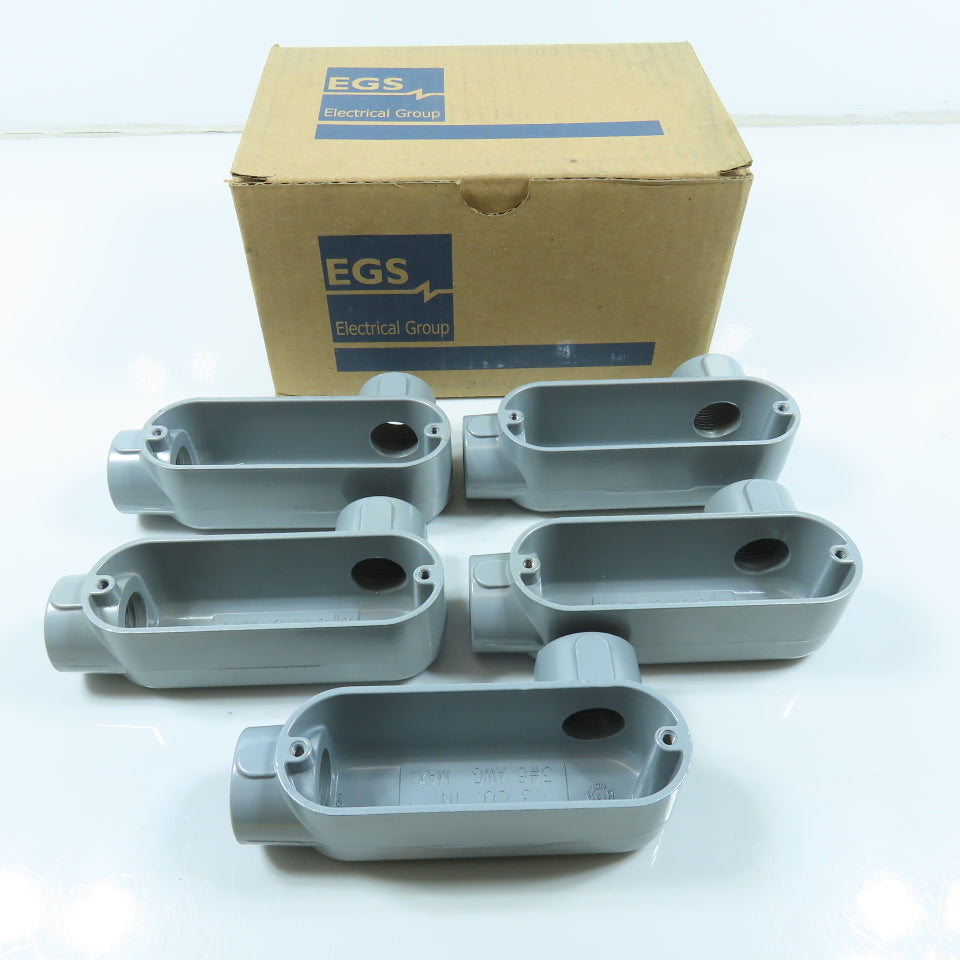 Appleton LR75-A 3/4" Form 85 Aluminum Conduit Body Lot of 5