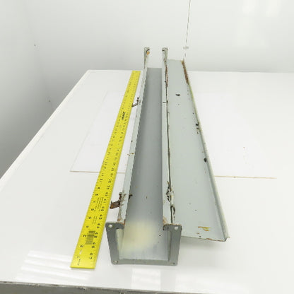 Hoffman 4" x 4" x 48" L Wire Way Auxiliary Gutter Trough Hinged Top