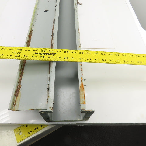 Hoffman 4" x 4" x 48" L Wire Way Auxiliary Gutter Trough Hinged Top