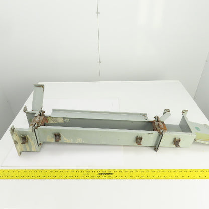 Hoffman 4" x 4" x 36" L Wire Way Auxiliary Gutter Trough Hinged Top W/90° Elbow