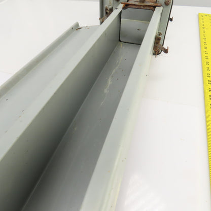 Hoffman 4" x 4" x 36" L Wire Way Auxiliary Gutter Trough Hinged Top W/90° Elbow