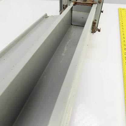Hoffman 4" x 4" x 36" L Wire Way Auxiliary Gutter Trough Hinged Top W/90° Elbow