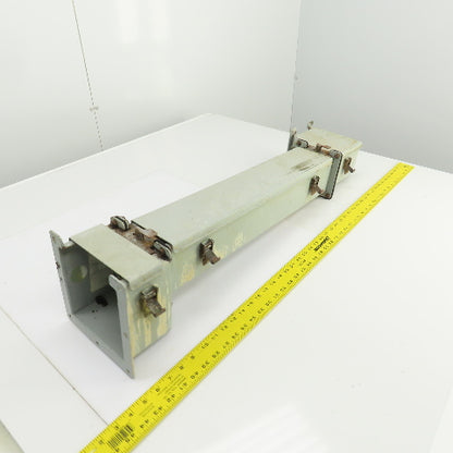 Hoffman 4" x 4" x 36" L Wire Way Auxiliary Gutter Trough Hinged Top W/90° Elbow