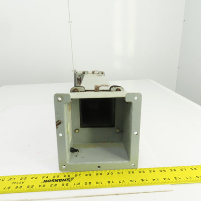 Hoffman 4" x 4" x 36" L Wire Way Auxiliary Gutter Trough Hinged Top W/90° Elbow