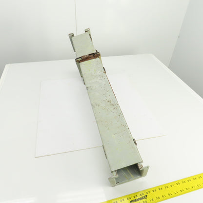 Hoffman 4" x 4" x 34" L Wire Way Auxiliary Gutter Trough Hinged Top W/4" Tee