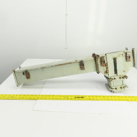 Hoffman 4" x 4" x 34" L Wire Way Auxiliary Gutter Trough Hinged Top W/4" Tee