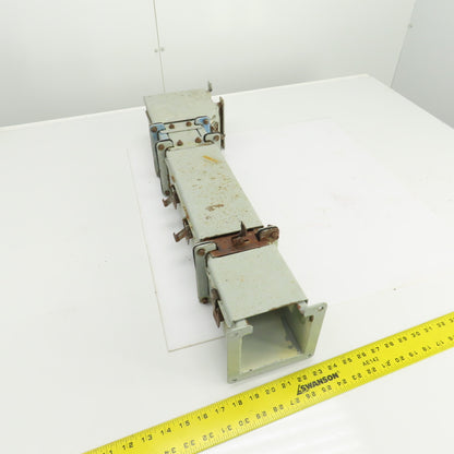 Hoffman 4x 4 x 28-1/2" L Wire Way Auxiliary Gutter Trough Hinged Top W/90° Elbow