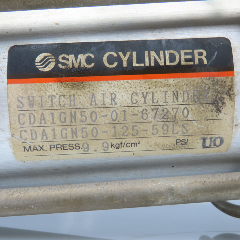 SMC CDA1GN50-01-67270 2-1/4" Bore 5" Stroke Double Acting Air Cylinder