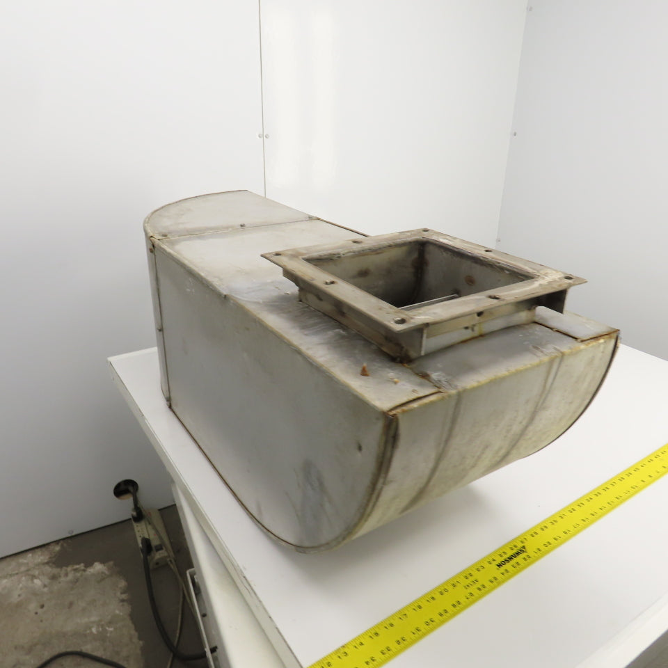 Insulated Double Wall Rectangular HVAC Offset 90° Elbow 45" OAL 12" x 12" Flange