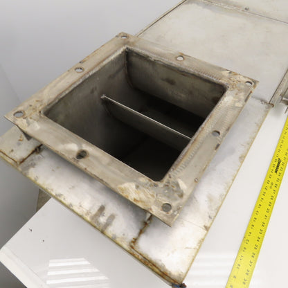 Insulated Double Wall Rectangular HVAC Offset 90° Elbow 45" OAL 12" x 12" Flange
