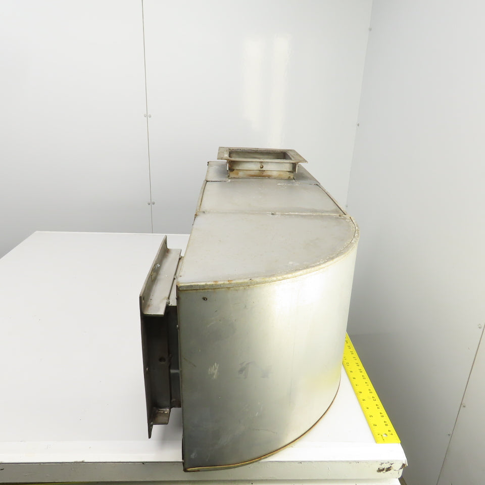 Insulated Double Wall Rectangular HVAC Offset 90° Elbow 45" OAL 12" x 12" Flange