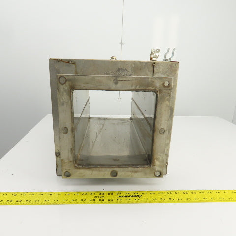 Insulated Double Wall Rectangular HVAC Coupling 21-1/4" OAL 12" x 12" Flange