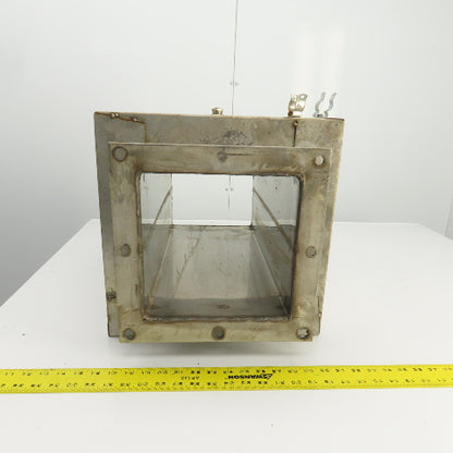 Insulated Double Wall Rectangular HVAC Coupling 21-1/4" OAL 12" x 12" Flange