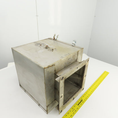 Insulated Double Wall Rectangular HVAC Coupling 21-1/4" OAL 12" x 12" Flange