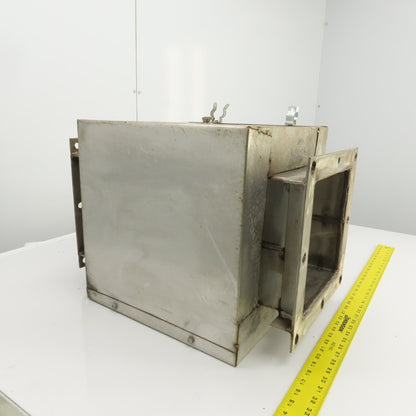 Insulated Double Wall Rectangular HVAC Coupling 21-1/4" OAL 12" x 12" Flange