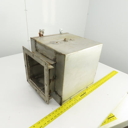 Insulated Double Wall Rectangular HVAC Coupling 21-1/4" OAL 12" x 12" Flange