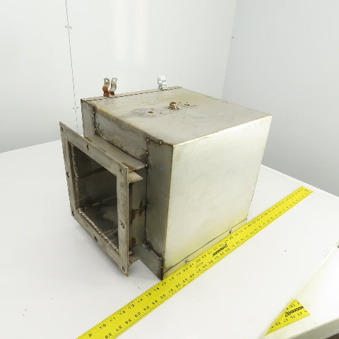 Insulated Double Wall Rectangular HVAC Coupling 21-1/4" OAL 12" x 12" Flange