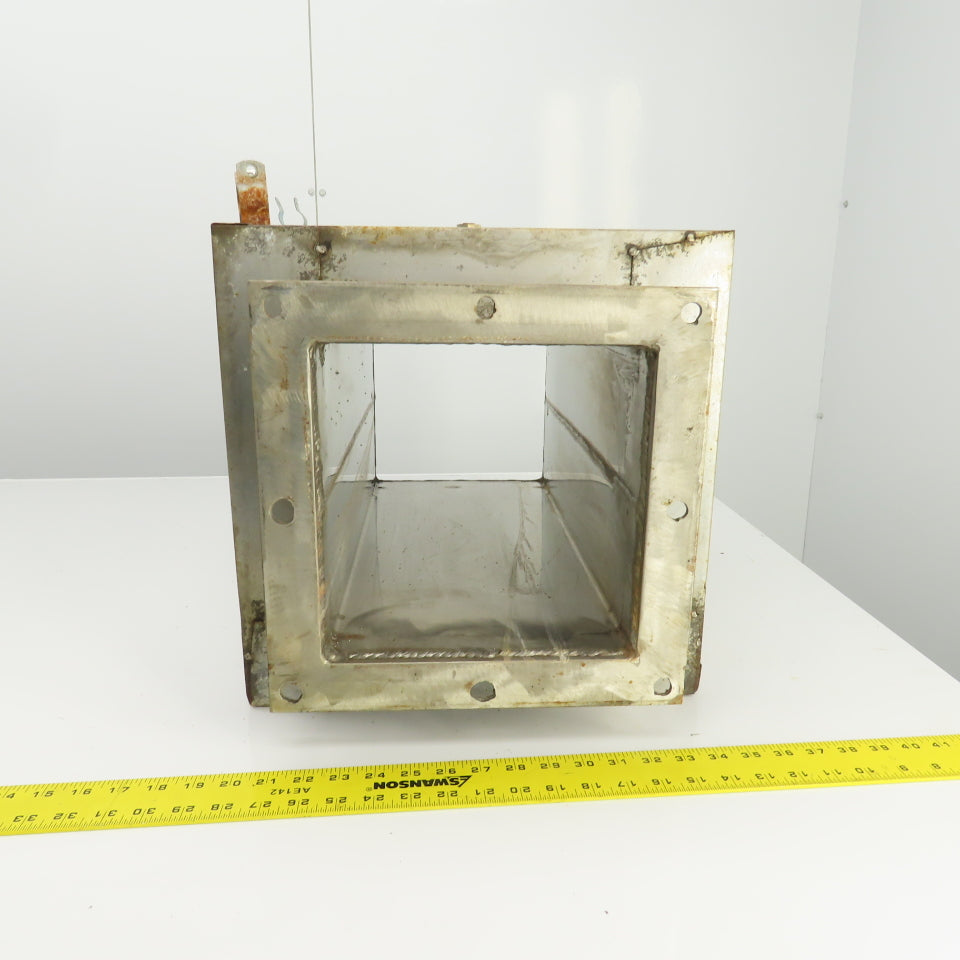 Insulated Double Wall Rectangular HVAC Coupling 21-1/4" OAL 12" x 12" Flange