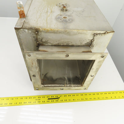 Insulated Double Wall Rectangular HVAC Coupling 21-1/4" OAL 12" x 12" Flange