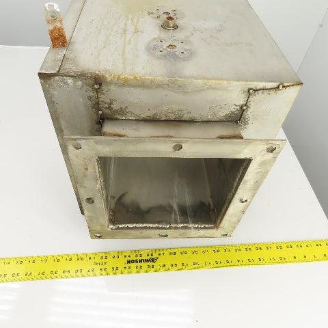 Insulated Double Wall Rectangular HVAC Coupling 21-1/4" OAL 12" x 12" Flange