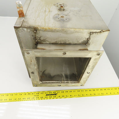 Insulated Double Wall Rectangular HVAC Coupling 21-1/4" OAL 12" x 12" Flange