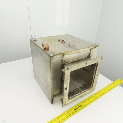 Insulated Double Wall Rectangular HVAC Coupling 21-1/4" OAL 12" x 12" Flange
