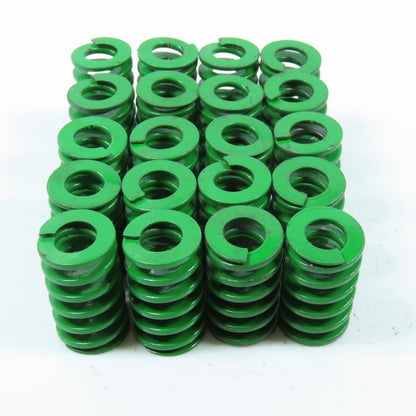 3/4" OD 3/8" Rod Dia. Green Flat Wire Die Spring 1-1/4" OAL Lot of 20