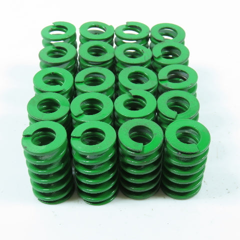 3/4" OD 3/8" Rod Dia. Green Flat Wire Die Spring 1-1/4" OAL Lot of 20
