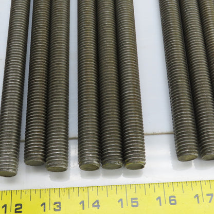 5/8"-11 x 24" OAL Steel Fully Threaded Rod Lot Of 16