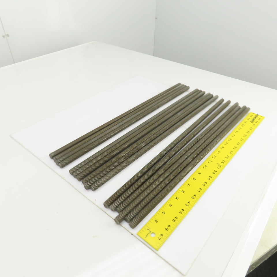 5/8"-11 x 24" OAL Steel Fully Threaded Rod Lot Of 16