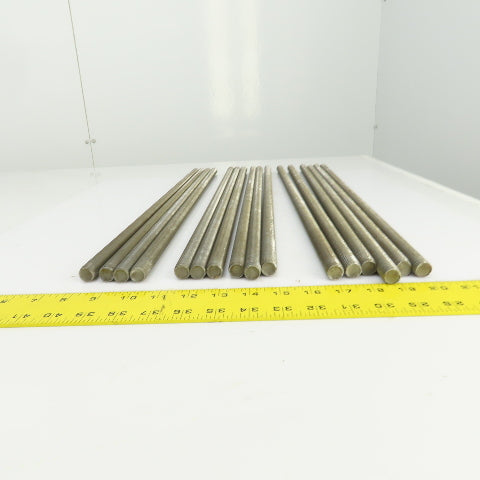 5/8"-11 x 24" OAL Steel Fully Threaded Rod Lot Of 16