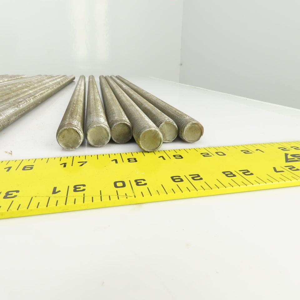 5/8"-11 x 24" OAL Steel Fully Threaded Rod Lot Of 16