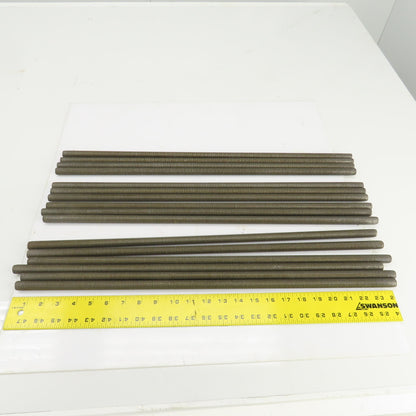 5/8"-11 x 24" OAL Steel Fully Threaded Rod Lot Of 16