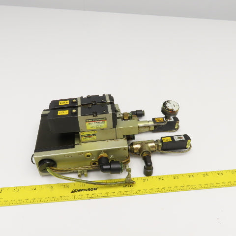 SMC ARBF2000-P VFS2100 Pneumatic Valve Bank Manifold Assembly 110V