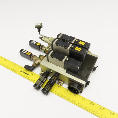 SMC ARBF2000-P VFS2100 Pneumatic Valve Bank Manifold Assembly 110V
