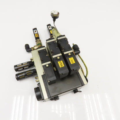SMC ARBF2000-P VFS2100 Pneumatic Valve Bank Manifold Assembly 110V
