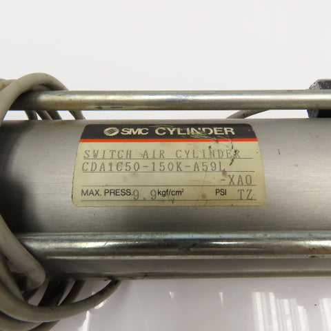 SCM CDA1C50-150K-A59L 2-1/4" Bore 8" Stroke Switch Air Cylinder