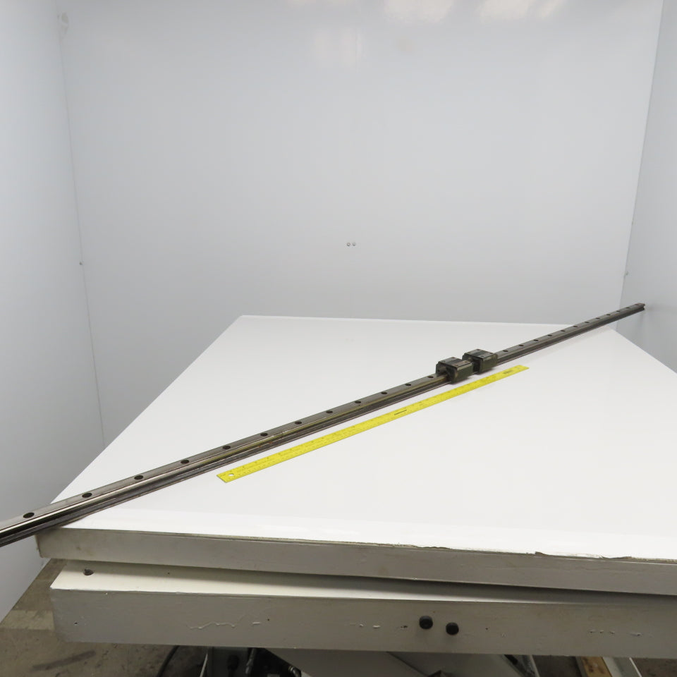 THK HSK30 30mm Linear Profile Guide Rail With Ball Block Slides 88" OAL