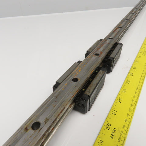 THK HSK30 30mm Linear Profile Guide Rail With Ball Block Slides 88" OAL