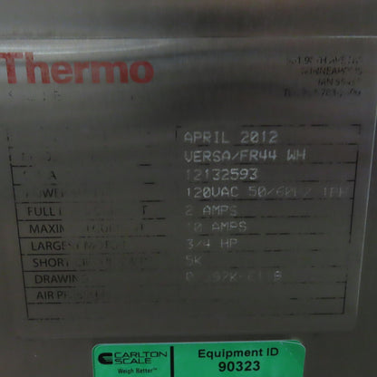 Thermo Scientific Versa FR44 WH 1000LBS. Checkweigher Conveyor 68.5FPM 30" x 50"