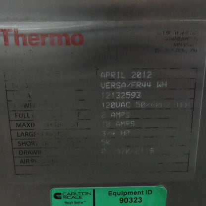 Thermo Scientific Versa FR44 WH 1000LBS. Checkweigher Conveyor 68.5FPM 30" x 50"