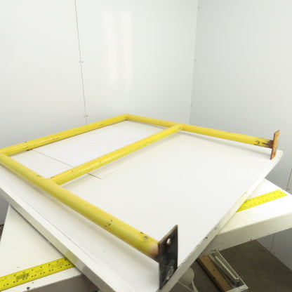 46" H x 42" Bolt Down Guardrail Hand Railing Protective Barrier Safety Yellow