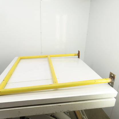 46" H x 42" Bolt Down Guardrail Hand Railing Protective Barrier Safety Yellow