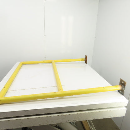 46" H x 42" Bolt Down Guardrail Hand Railing Protective Barrier Safety Yellow
