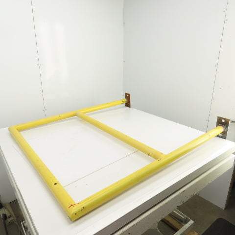 46" H x 42" Bolt Down Guardrail Hand Railing Protective Barrier Safety Yellow